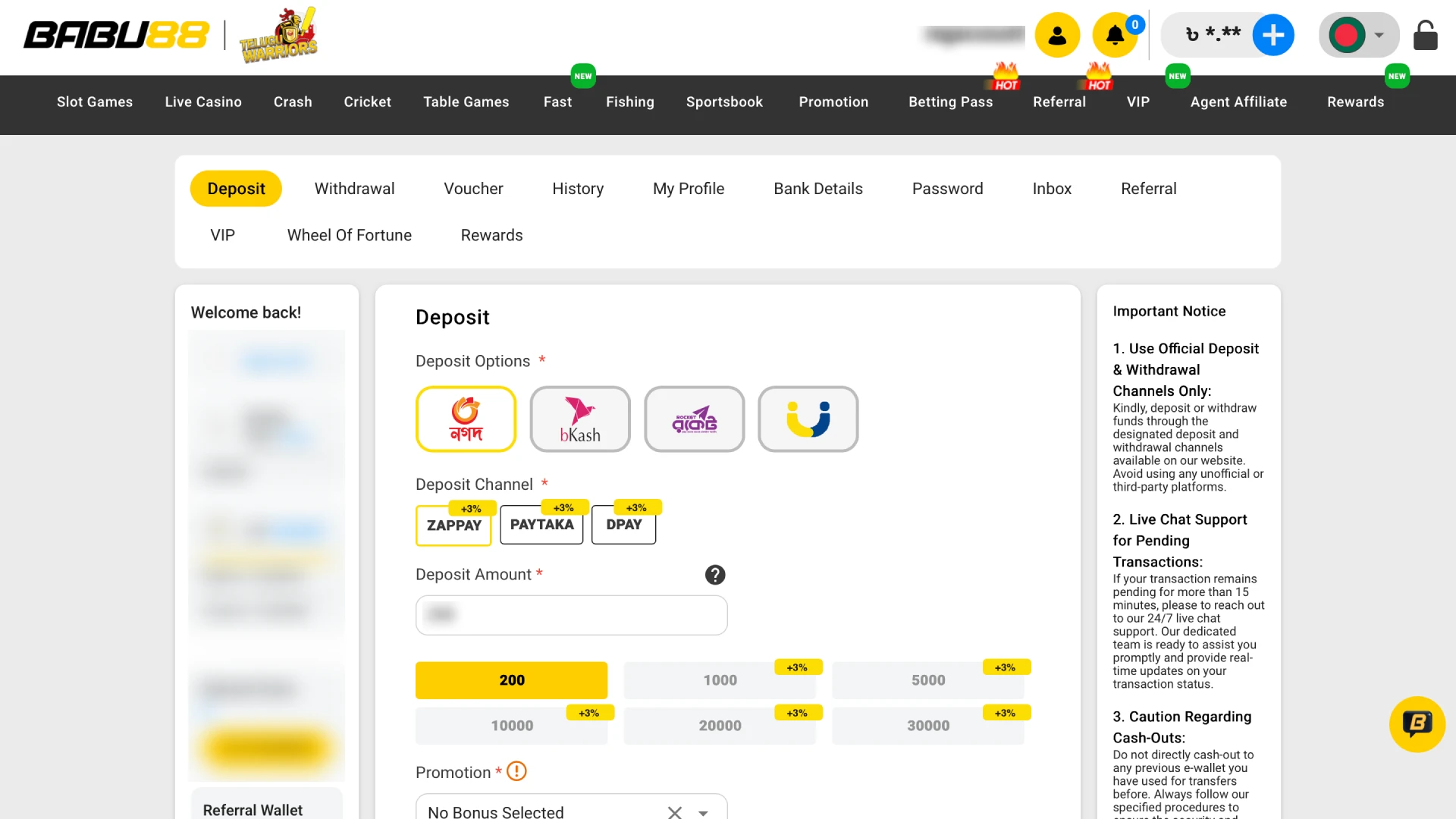 Access Your Account.
