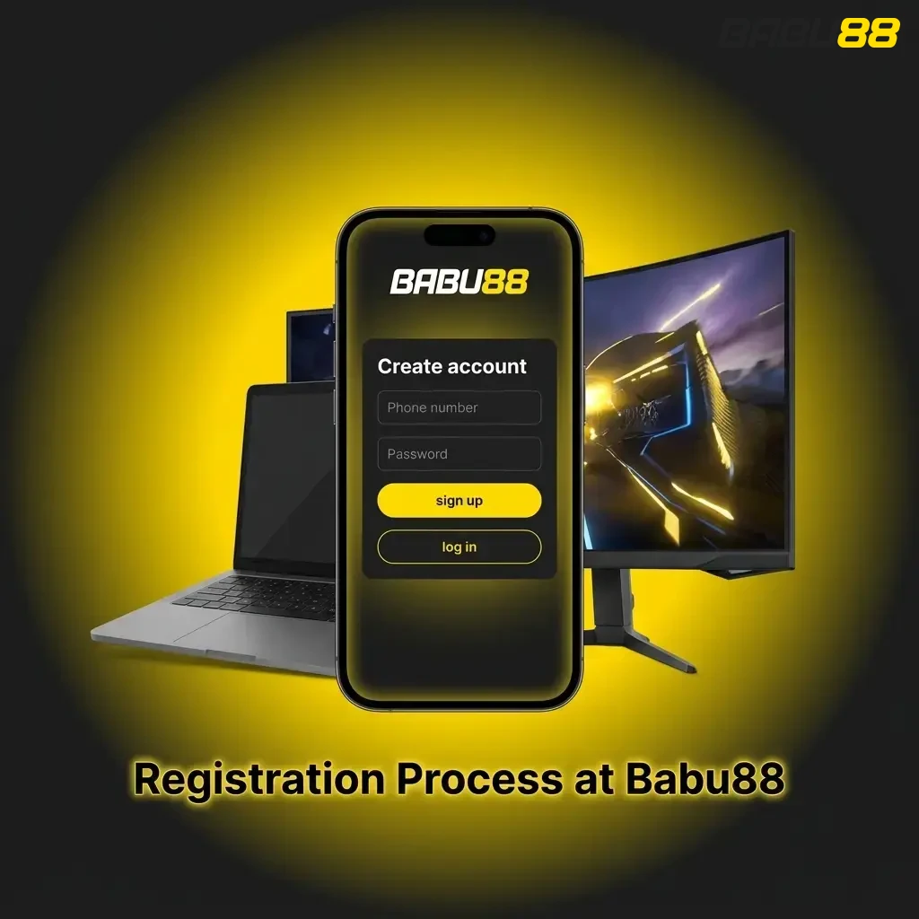 Babu88 registration process steps for sports betting and casino account setup with BDT payment options