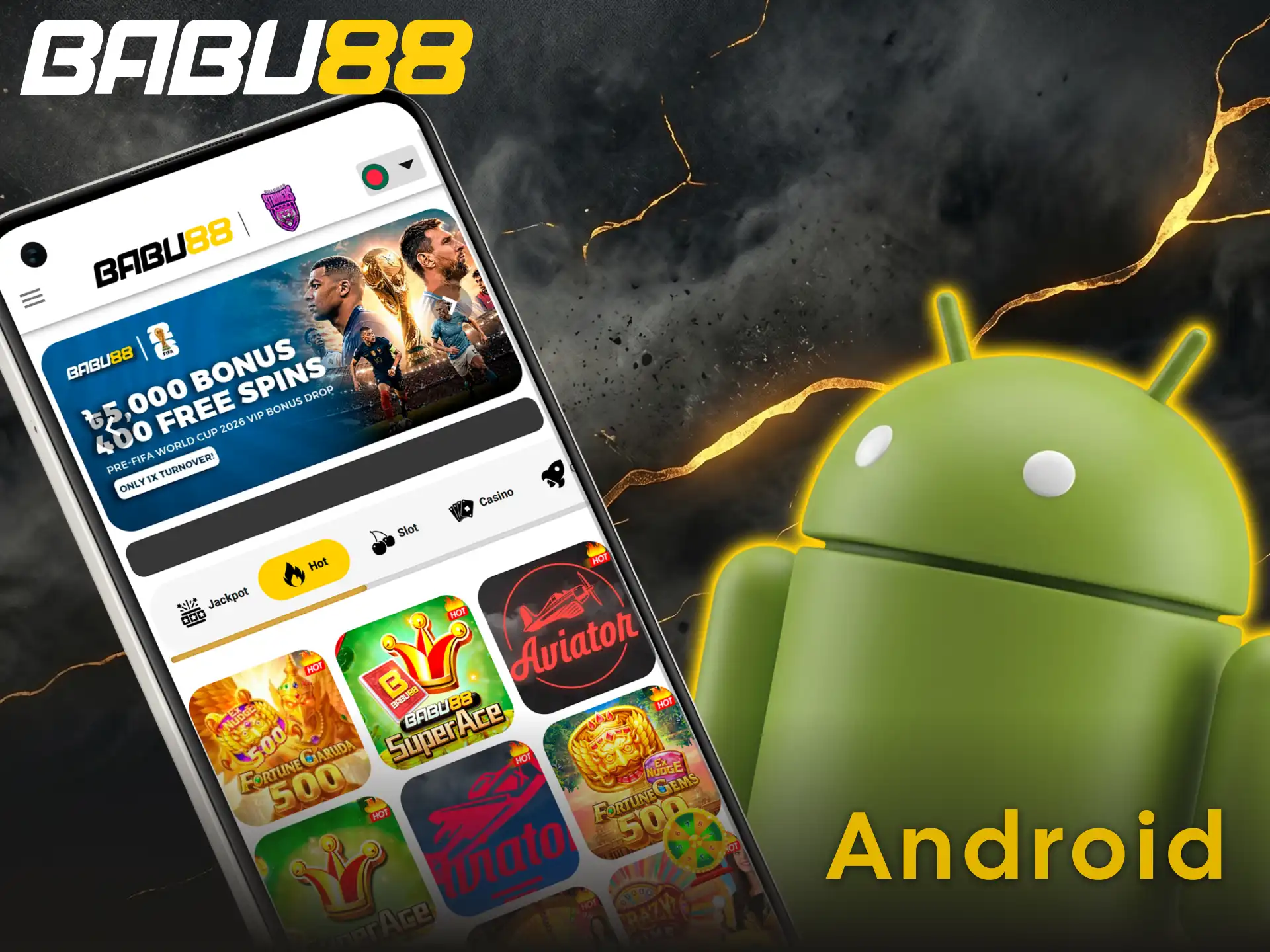 Download the Babu88 application for your Android device now.